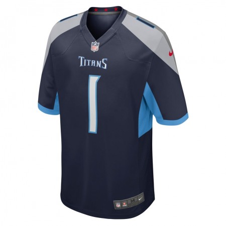 Camiseta Hombre Tennessee Titans Caleb Farley 1 Nike Navy 2021 NFL Draft